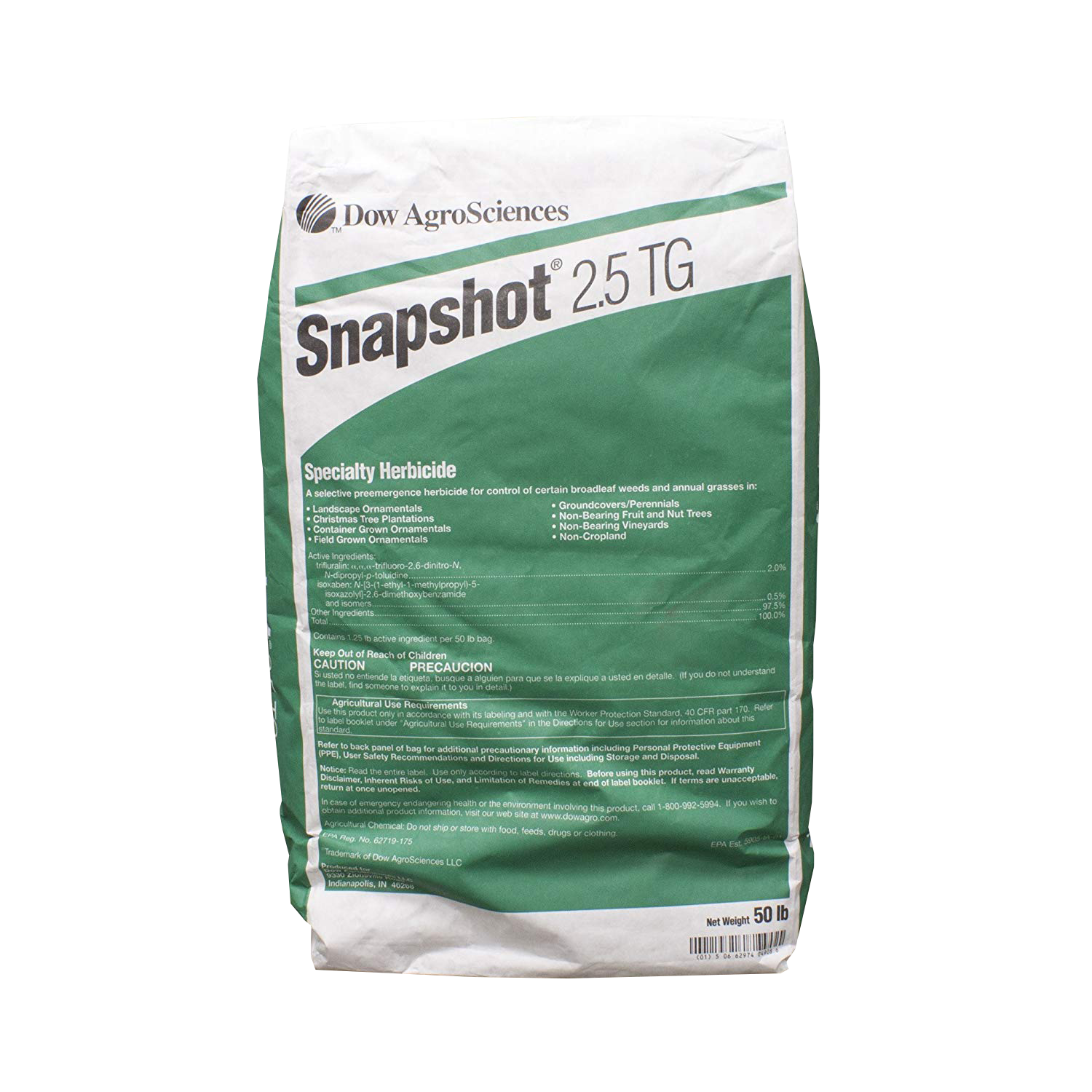 Dow Snapshot® 2.5 TG 50 lb Bag – 40 per pallet - Herbicides